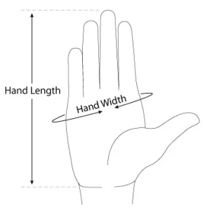 چگونه می‌توانم اندازه مناسب دستکش را برای دستان خود انتخاب کنم؟